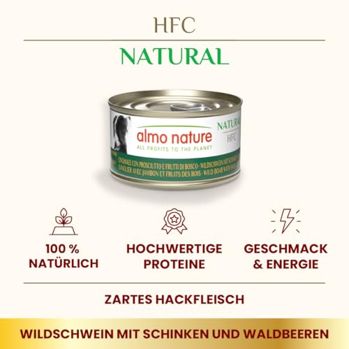 Almo Nature HFC Natural Nassfutter Wildschwein 95g 24er