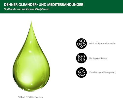 Dehner Oleander- Mediterrandünger Flüssigdünger 500 ml NPK