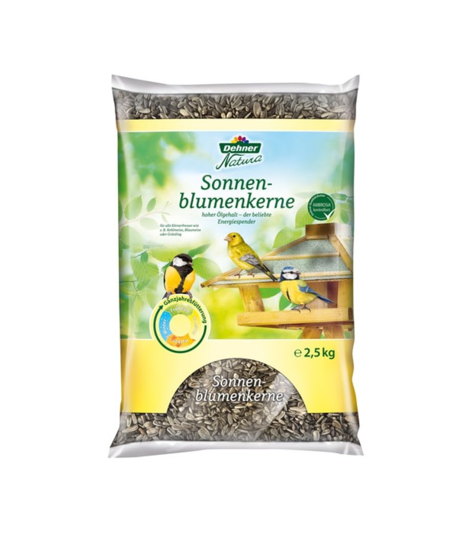 Dehner Natura Premium Wildvogelfutter Sonnenblumen 10kg proteinreich