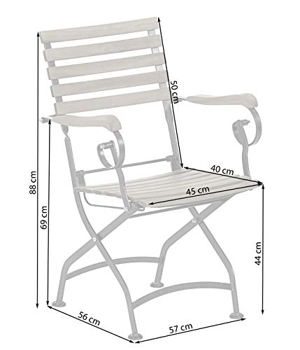 Dehner Tegernsee Klappsessel Akazienholz natur 88x57x56 cm
