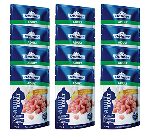Dehner Premium Adult Nassfutter Pute 12x100g fleischreich