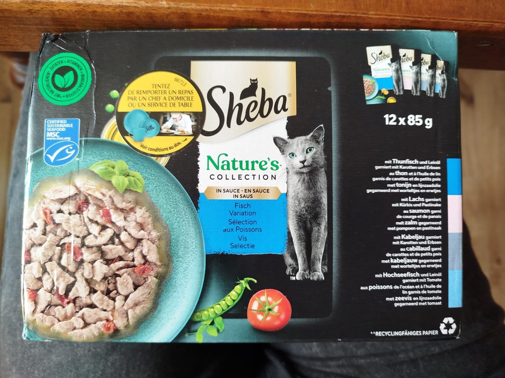 Sheba Nature's Collection Fisch Nassfutter 48x85g in Sauce