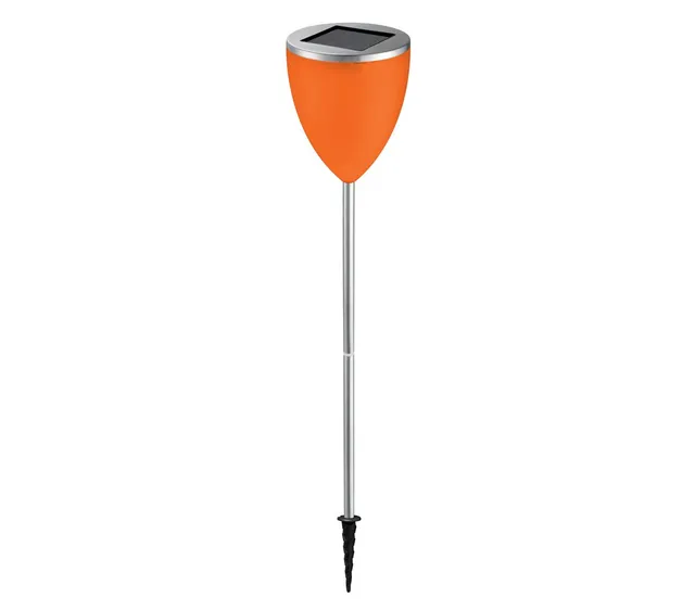 Dehner Living Solarleuchte Weinglasoptik orange 71 cm