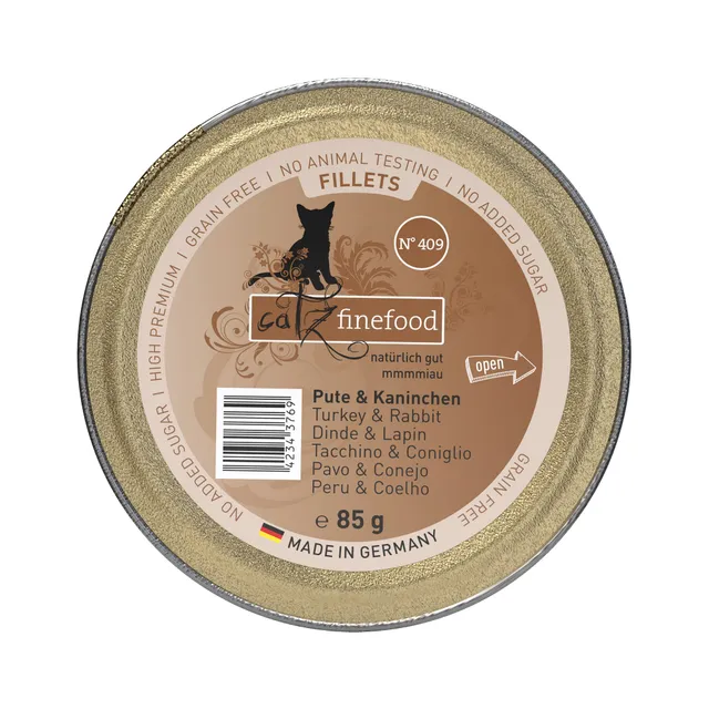 catz finefood Feine Filets Nassfutter Pute Kaninchen 12x85g
