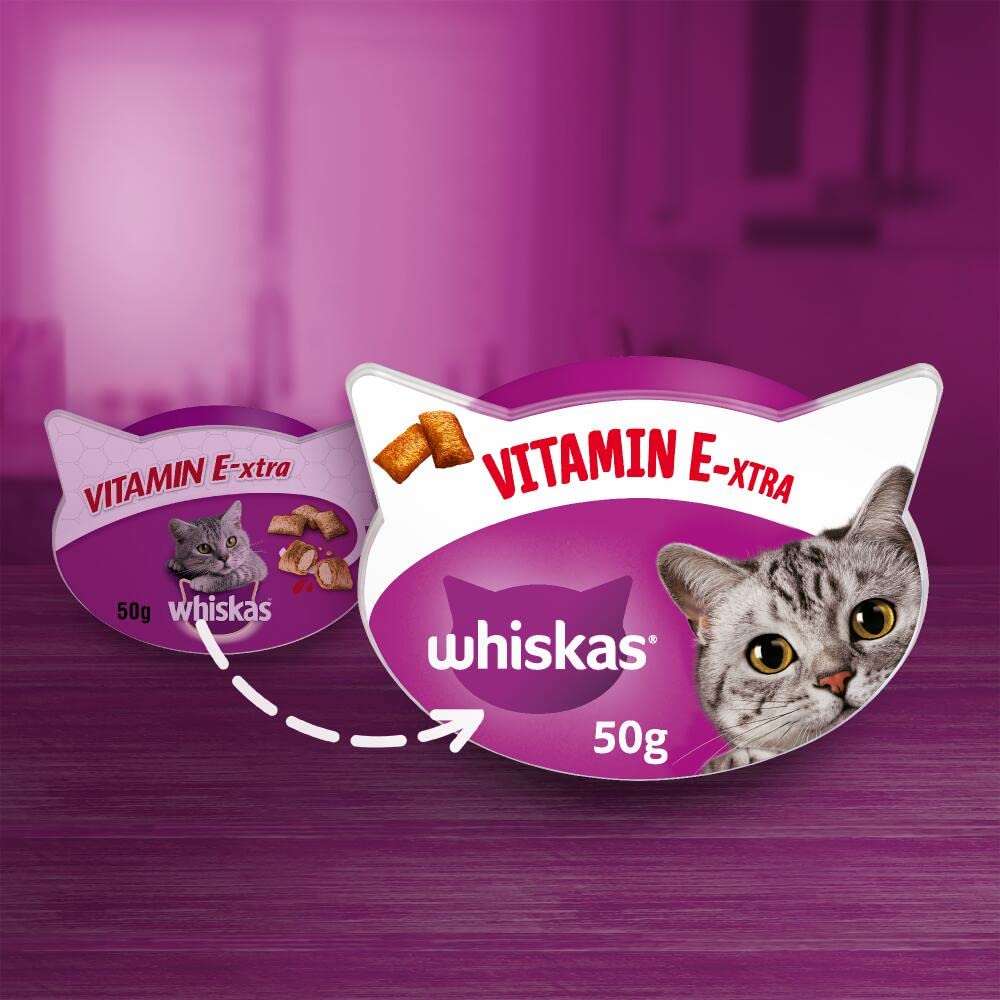 Whiskas Vitamin E-xtra Katzensnack Huhn 8x50g mit Vitamin