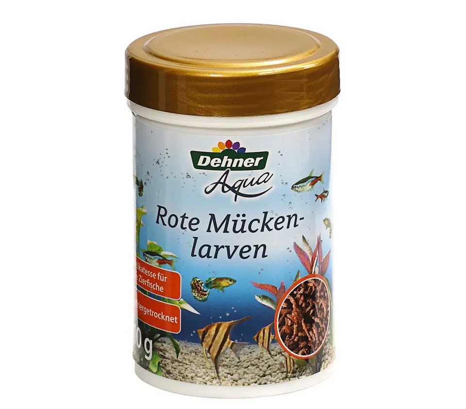 Dehner Aqua Rote Mückenlarven Fischfutter 10 g