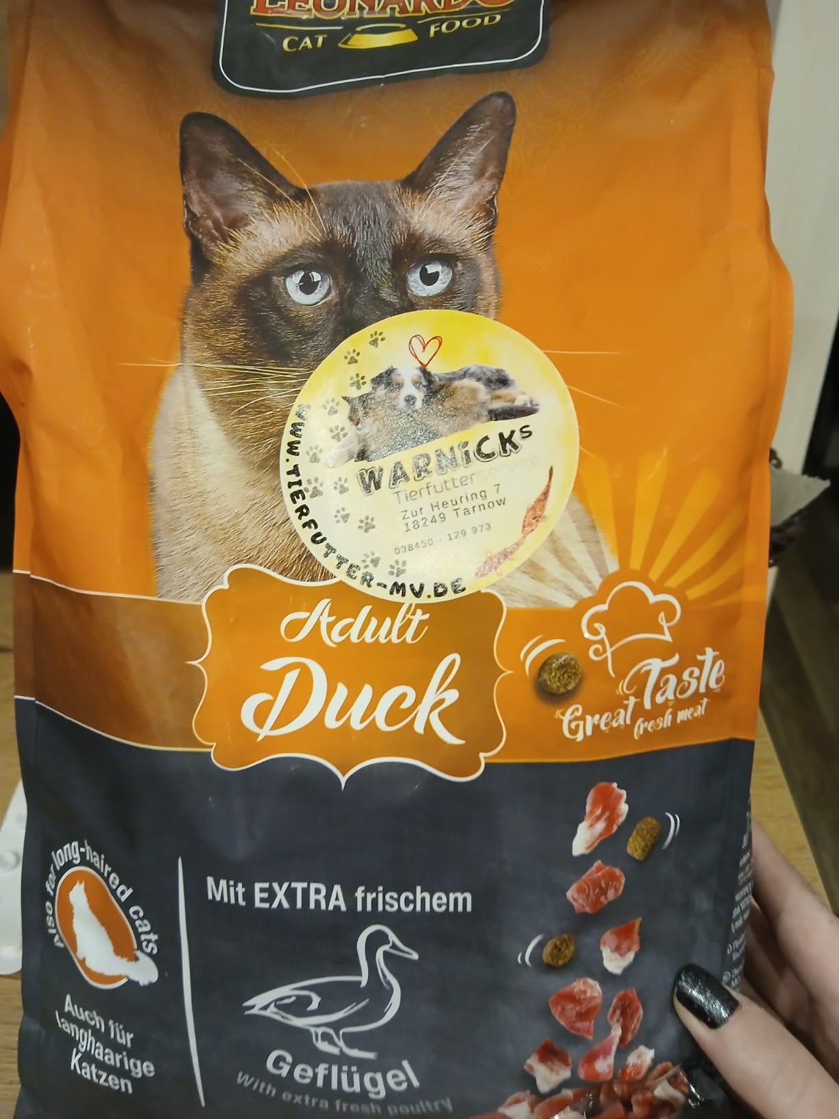 Leonardo Adult Ente Trockenfutter 2kg für Katzen