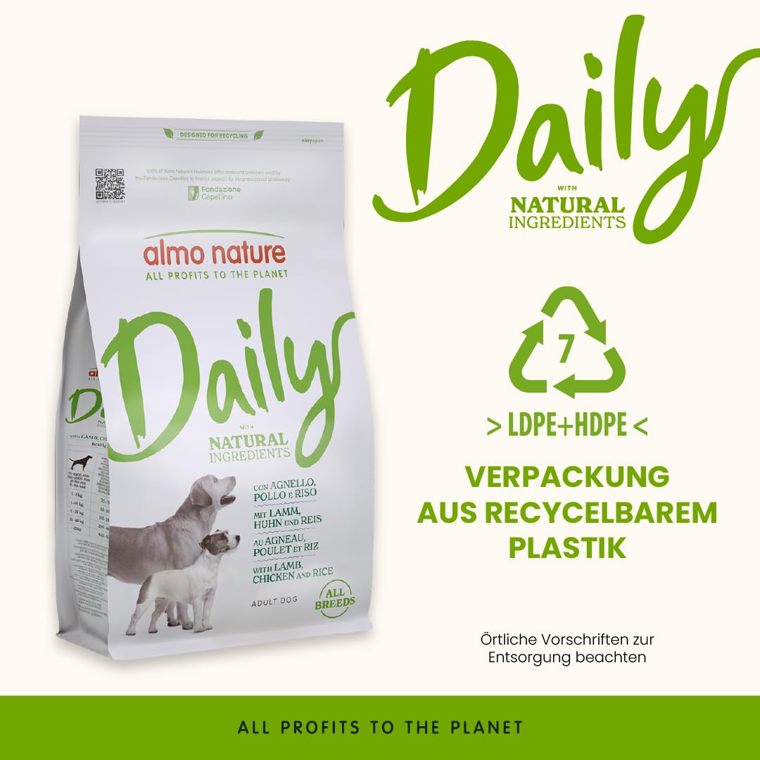 Almo Nature Daily Trockenfutter Lamm-Huhn-Reis 1,2kg