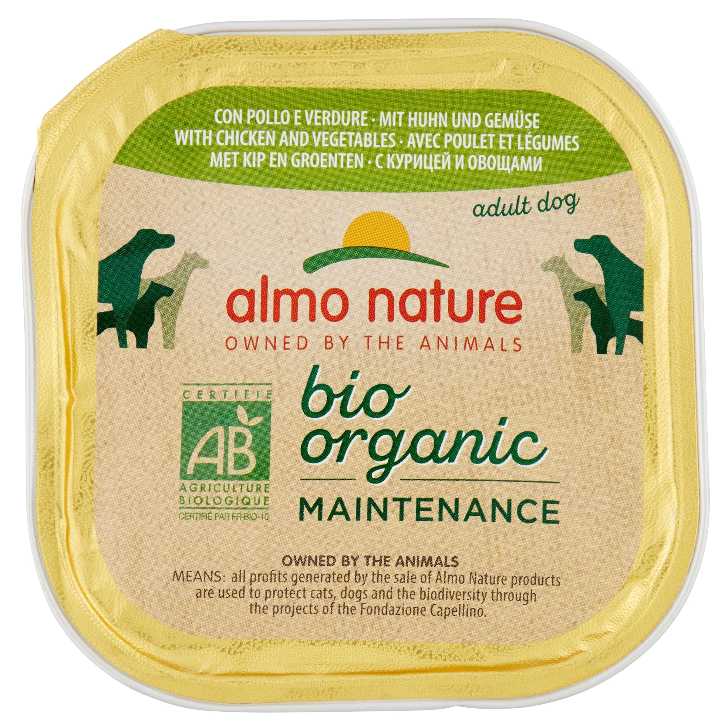 Almo Nature BioOrganic Nassfutter Huhn-Kartoffel 9x300g