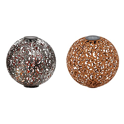 Dehner Luanda Lagos Solarkugel 40cm 2er Set Metall