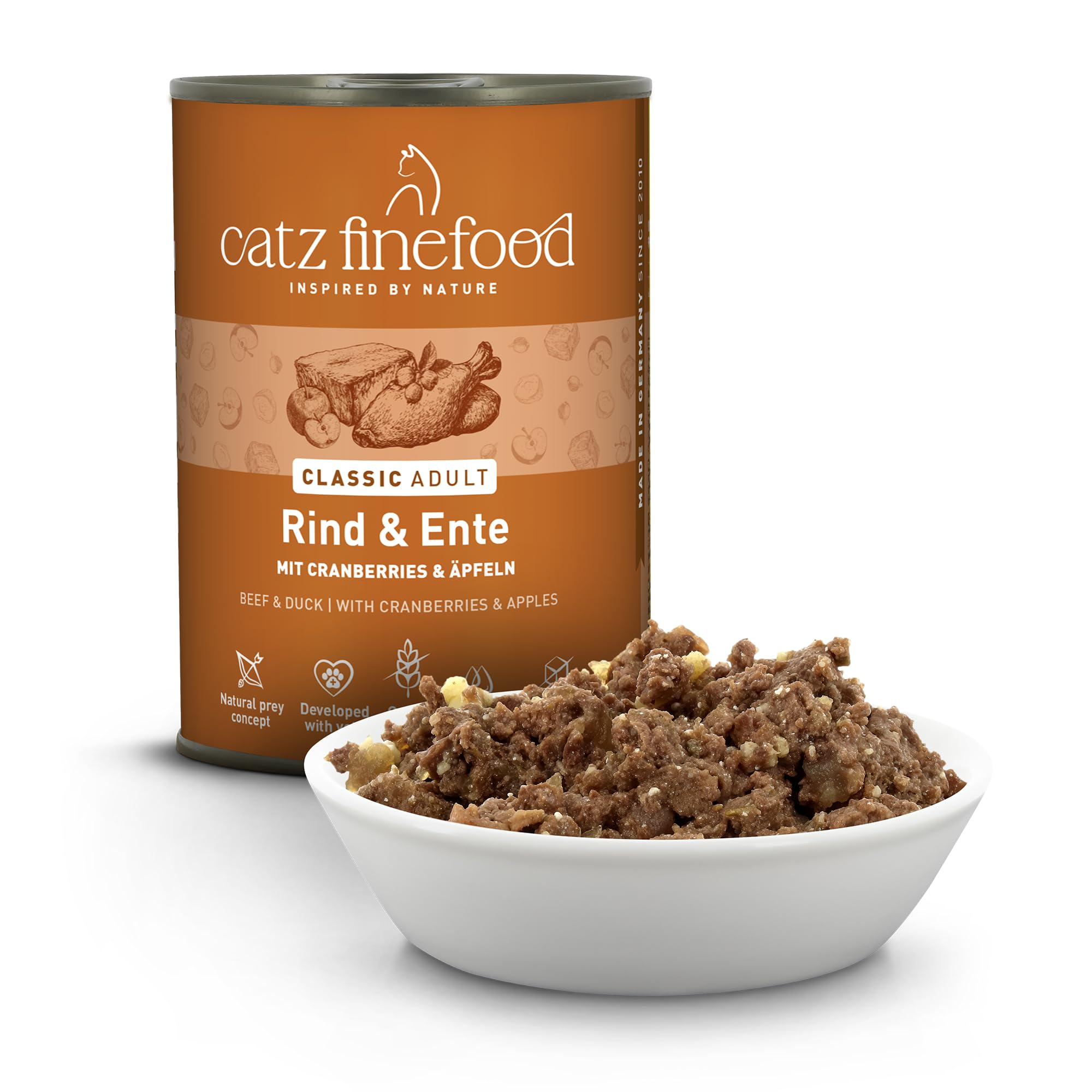 catz finefood N° 23 Rind & Ente Nassfutter 6 x 400 g
