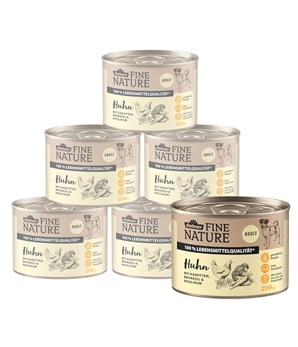 Dehner Fine Nature Huhn Nassfutter 6x200 g getreidefrei