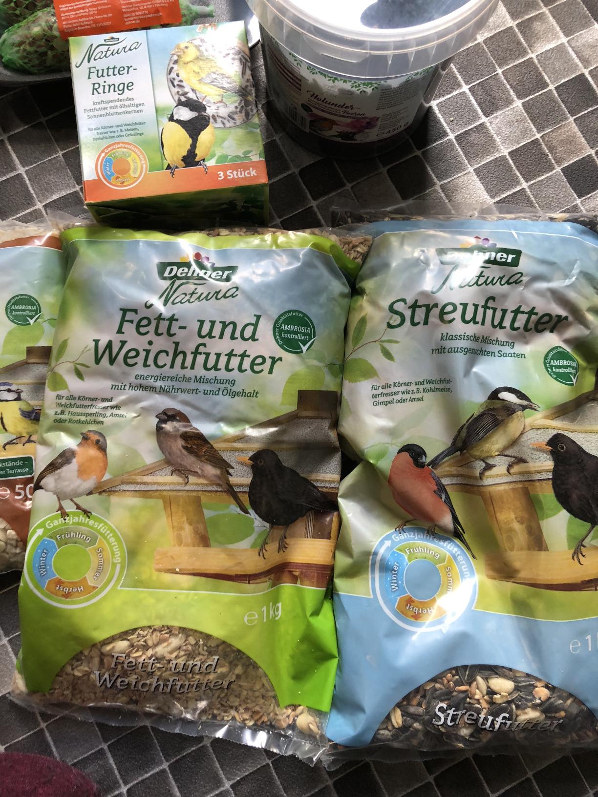 Dehner Natura Futterbuffet Maxi Wildvogelfutter 8-teilig Ganzjahr