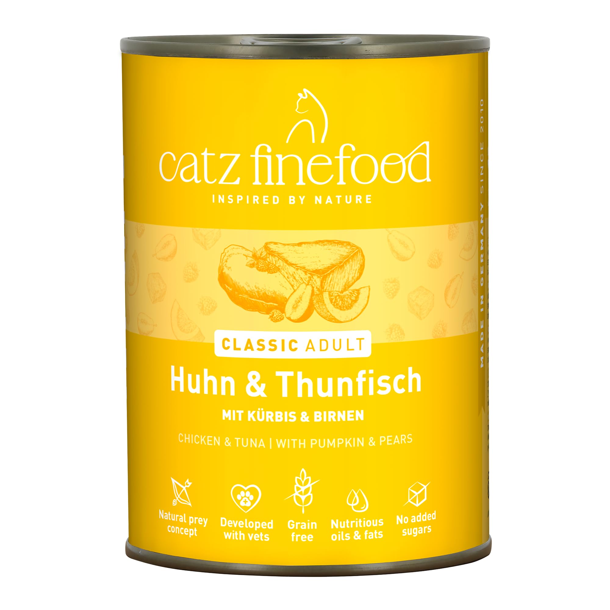 catz finefood N°25 Nassfutter Huhn Thunfisch 6x800 g getreidefrei