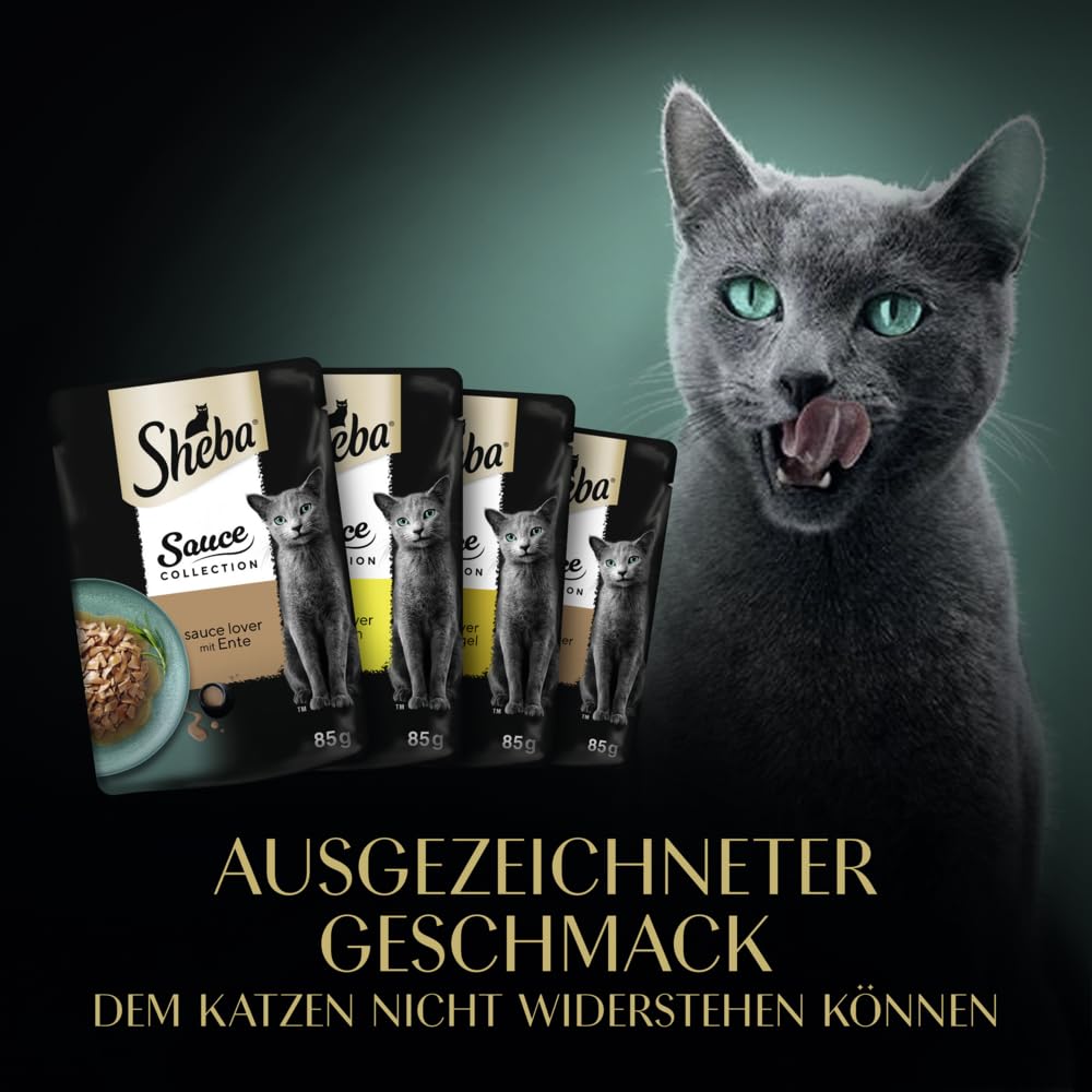 Sheba Sauce Collection Nassfutter Geflügel 12x85g Beutel