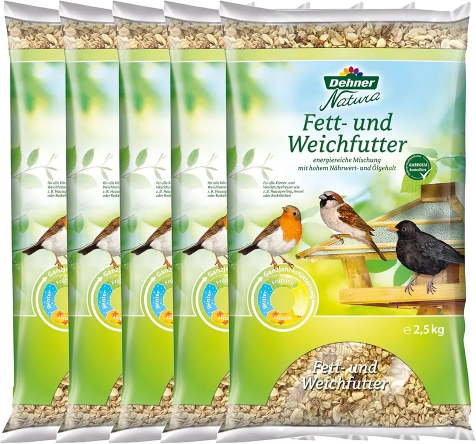 Dehner Natura Premium Wildvogelfutter 5x2,5kg energiereich