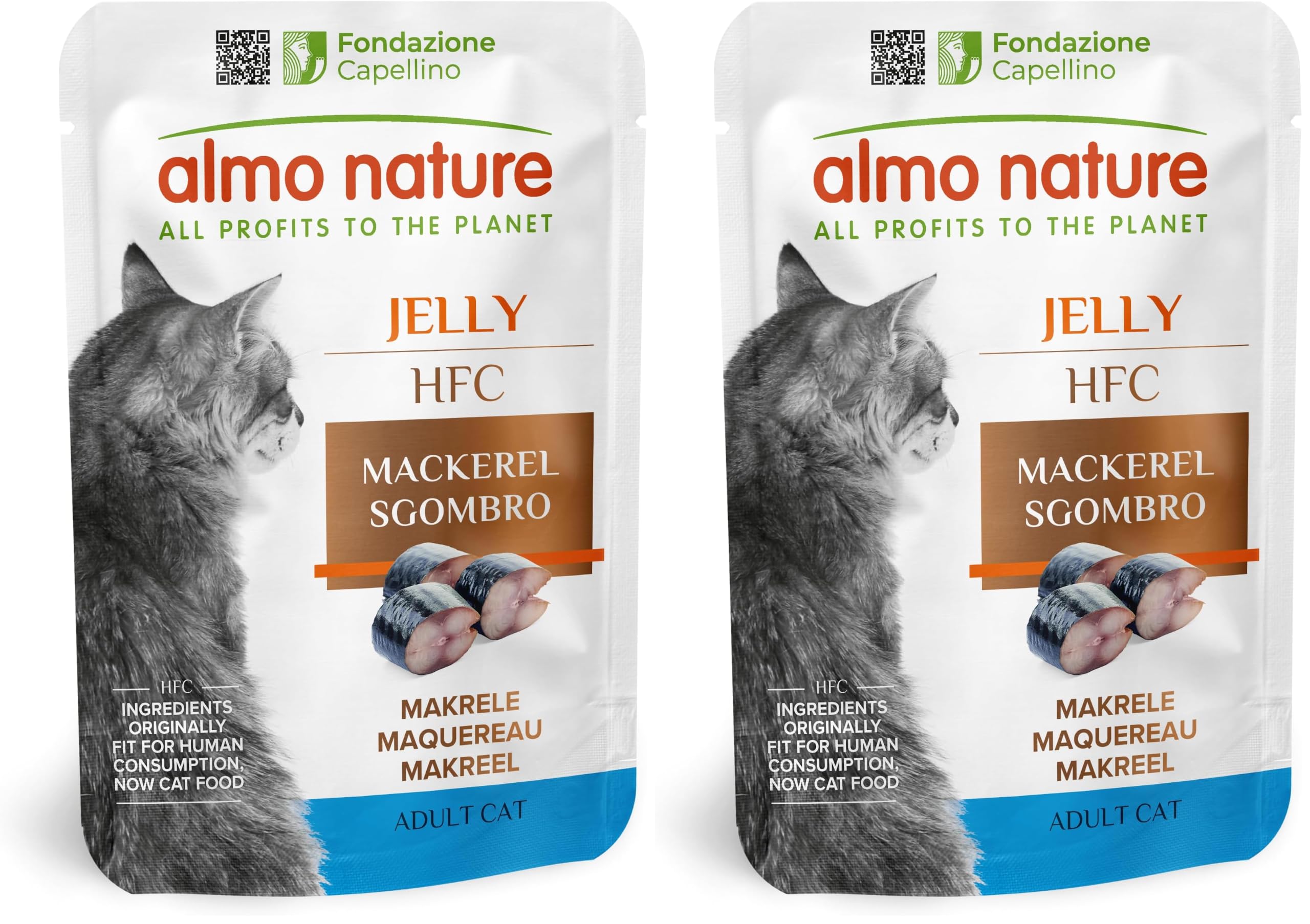 Almo Nature HFC Jelly Makrele Nassfutter 24x55g Glutenfrei
