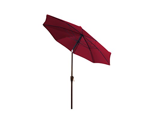 Dehner Kos Sonnenschirm Ø 220cm grün mit Kurbel