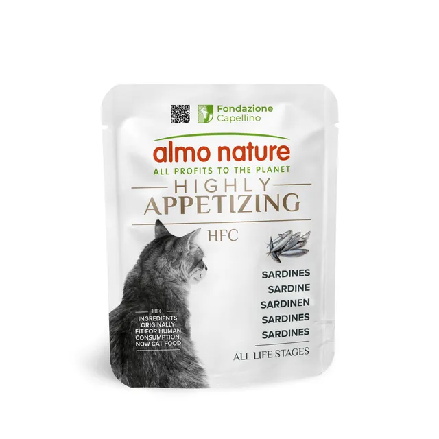 Almo Nature HFC Highly Appetizing Sardinen Nassfutter 24x50g glutenfrei