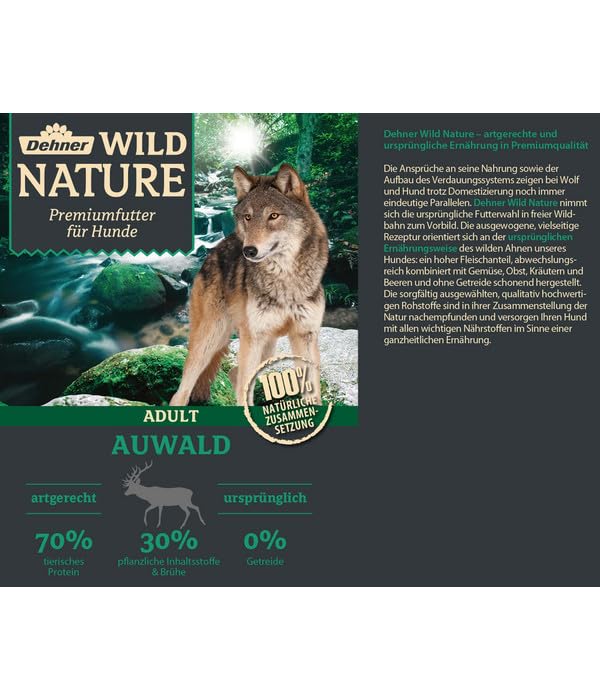 Dehner Premium Lovely Wild Nature Hundefutter Set 6x800g