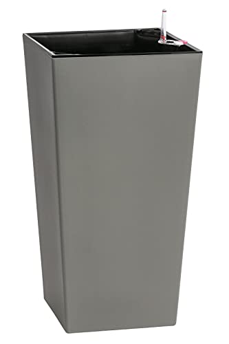 Dehner Elise Pflanztopf grau 30x58x30 cm mit Bewässerung