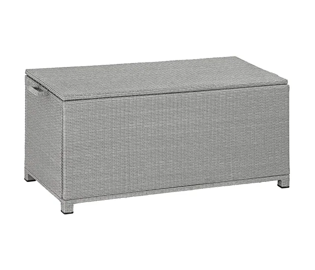 Dehner Premium Tessin Aufbewahrungsbox grau wetterfest