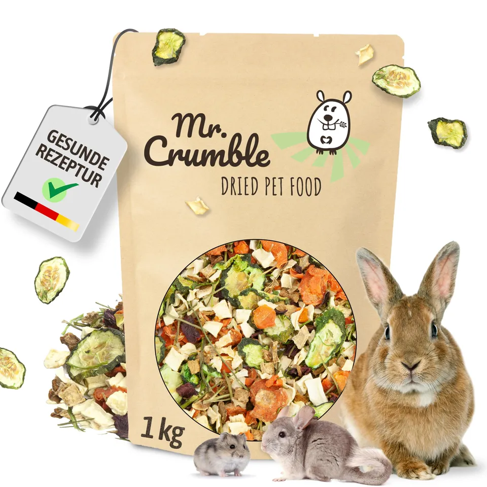 Mr. Crumble Gemüsegarten Nagerfutter 1 kg natürlich