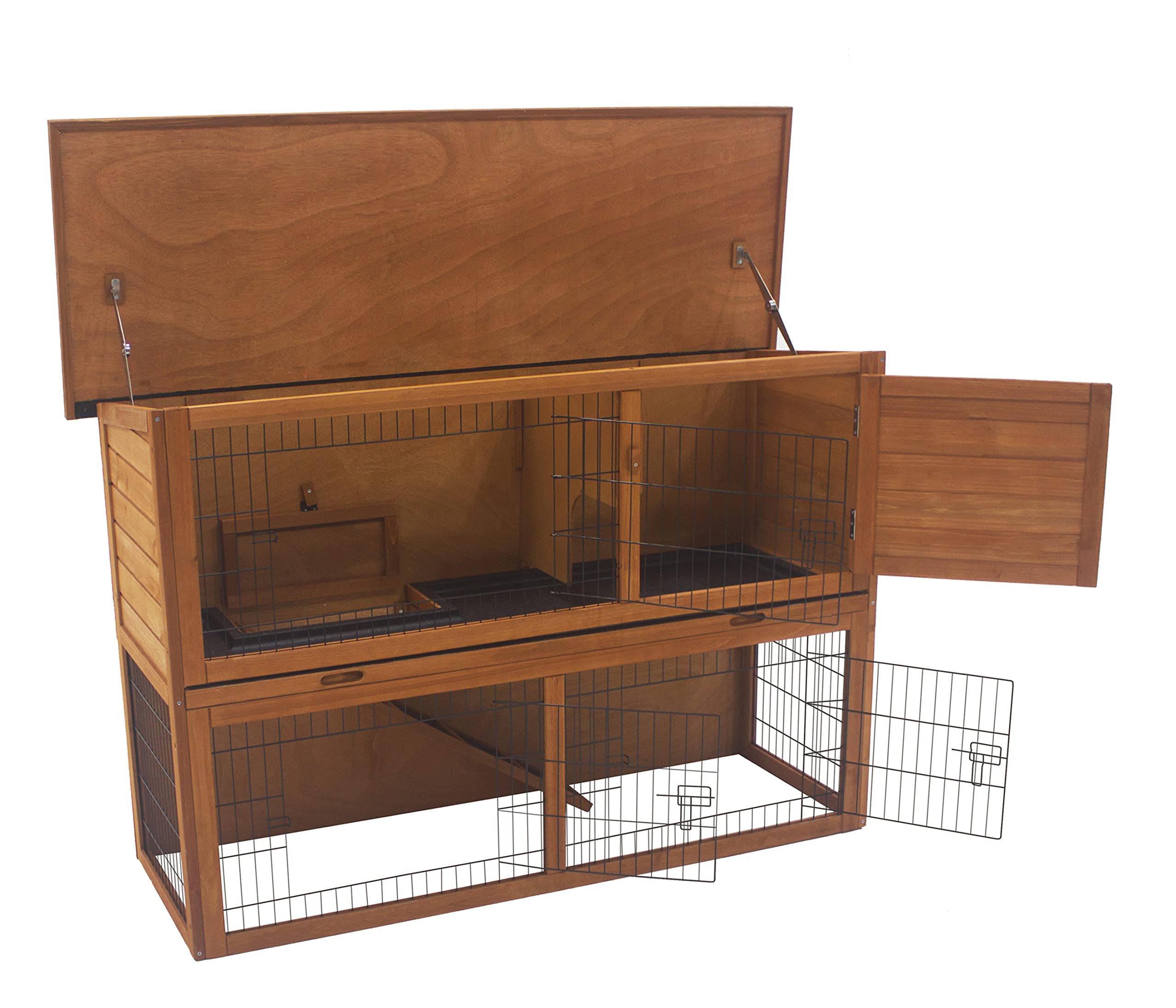 Dehner Premium Lovely Hoppel Nagerheim Holz natur 136x50x85 cm
