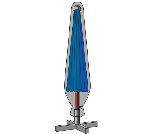 Dehner Deluxe Schutzhülle Sonnenschirm Ø400 anthrazit