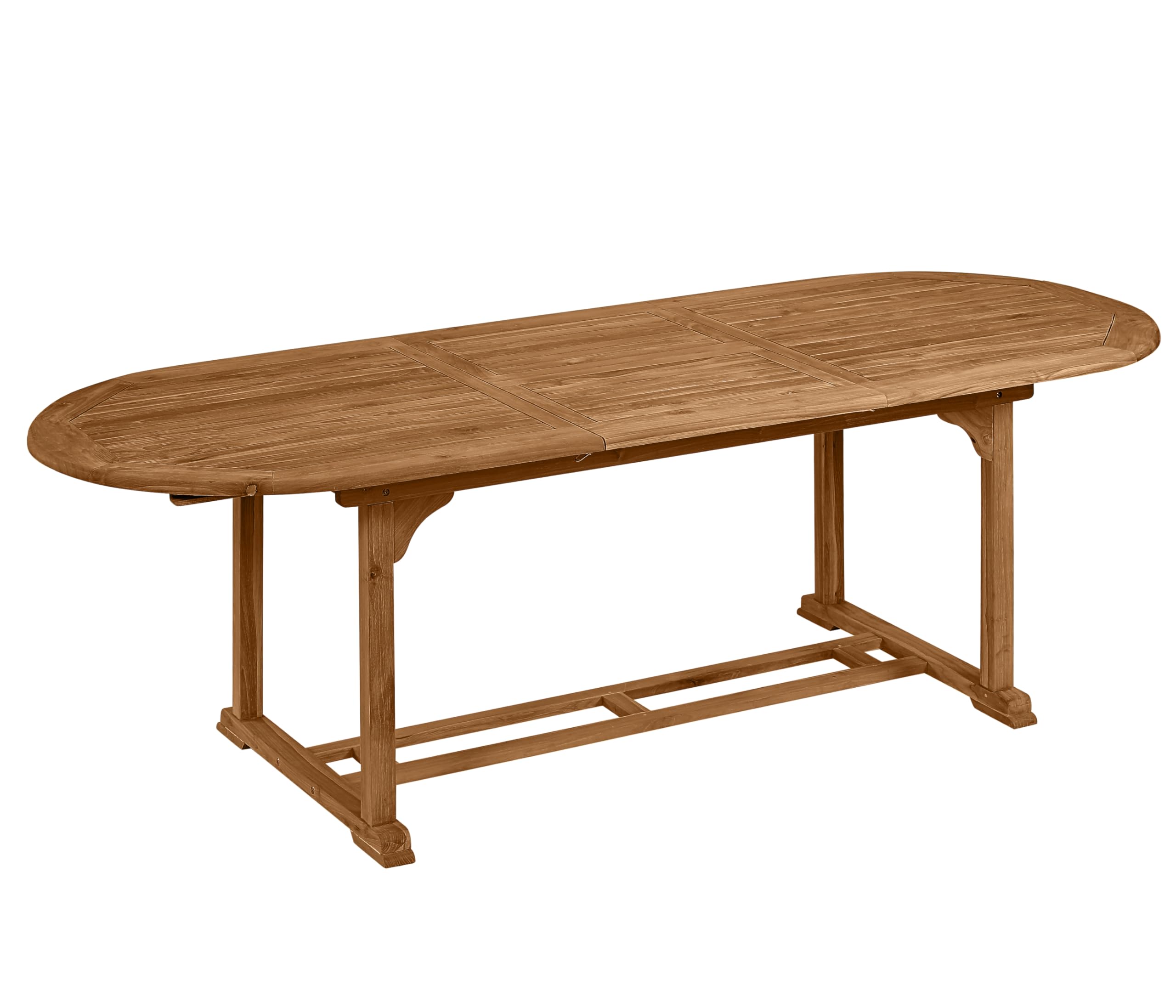 Dehner Havanna Gartentisch 180/240x90 cm hellbraun Teakholz
