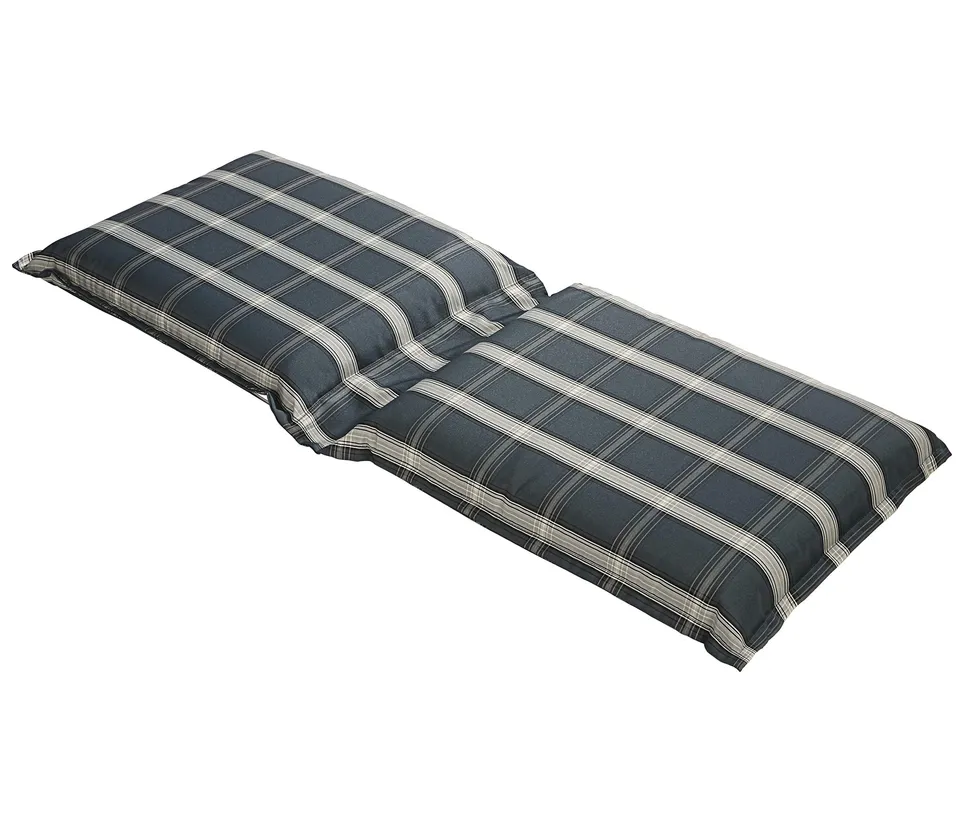Dehner Lancy Flexbankauflage 2-Sitzer grau-creme kariert