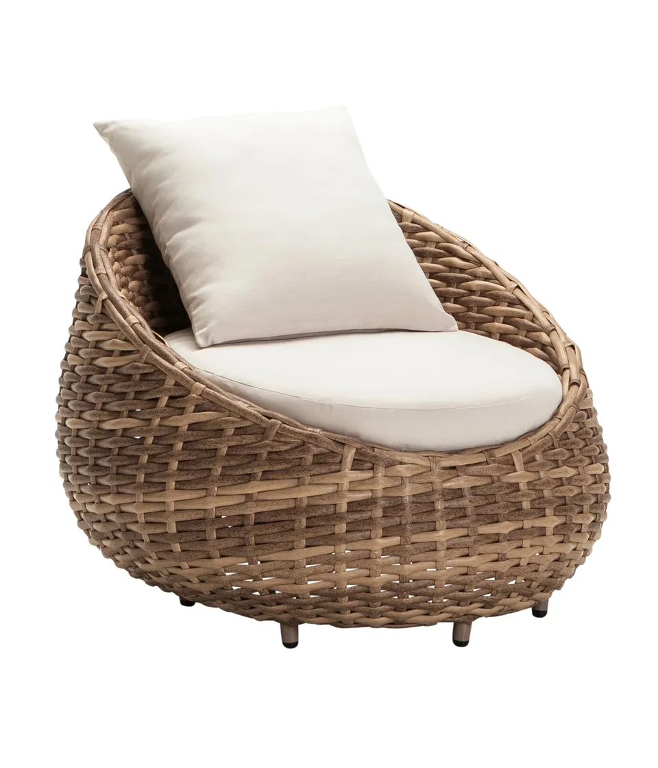 Dehner Tulum Sessel Geflechtsessel Outdoor braun 97 cm