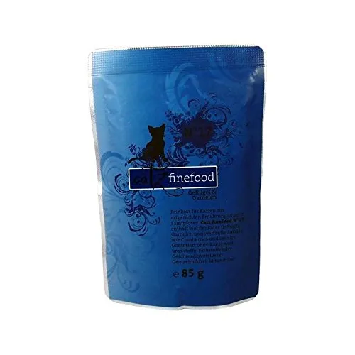 Catz finefood No.17 Geflügel Garnelen Nassfutter 16x85g