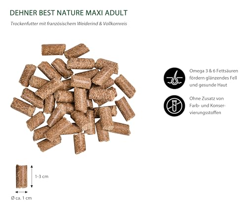 Dehner Best Nature Maxi Adult Trockenfutter Rind 5 kg kaltgepresst