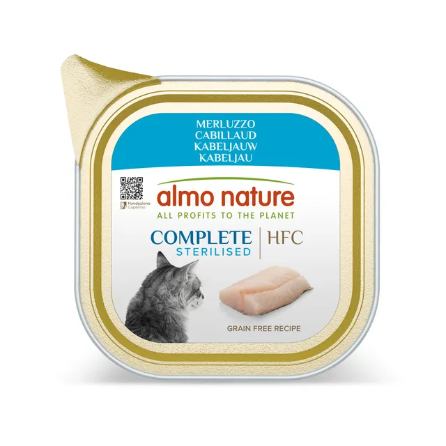 Almo Nature HFC Complete Sterilised Nassfutter Kabeljau 17x85g