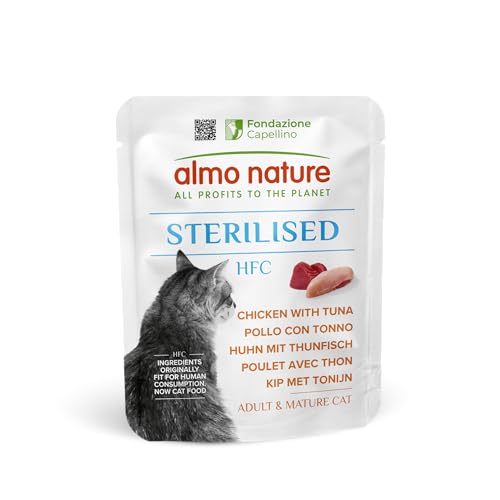 Almo Nature HFC Sterilised Nassfutter Huhn-Thunfisch 24x50g