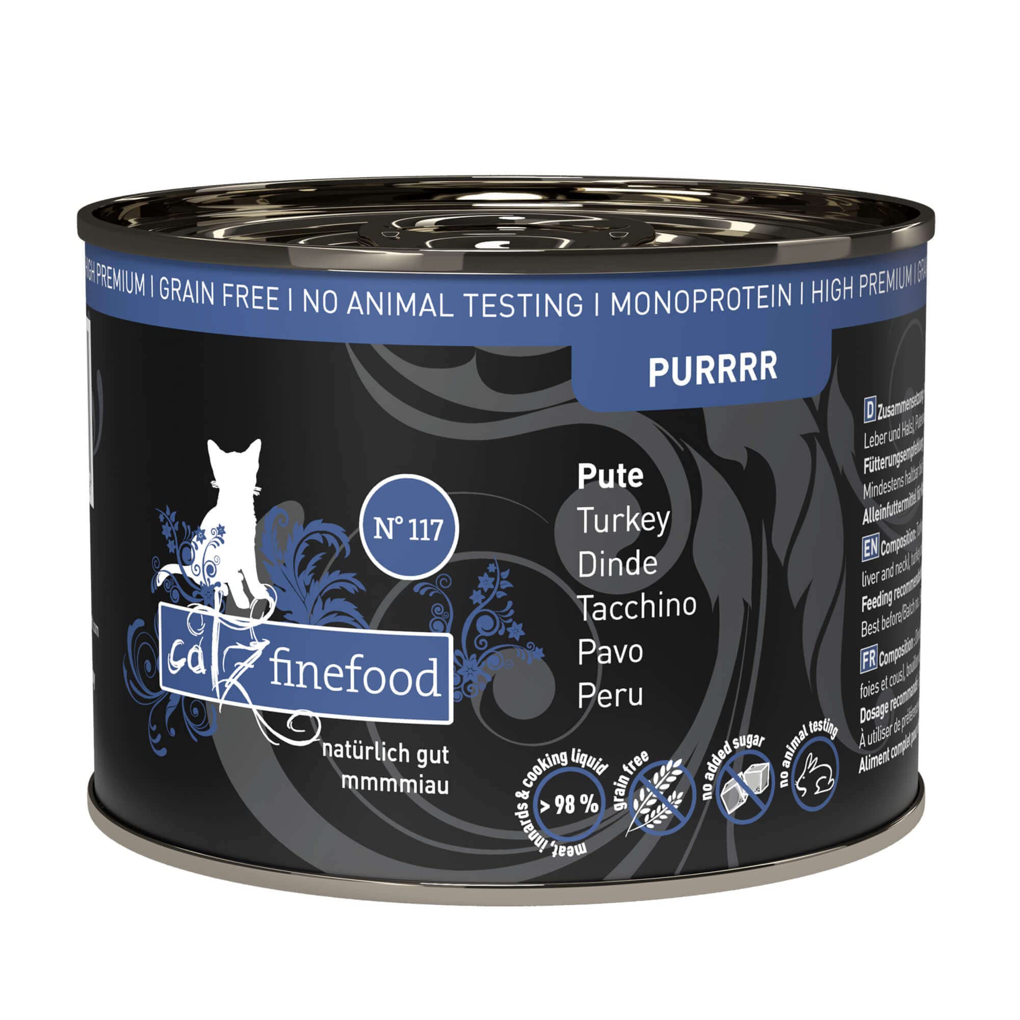 catz finefood Purrrr N°117 Nassfutter Pute 16x85g Monoprotein