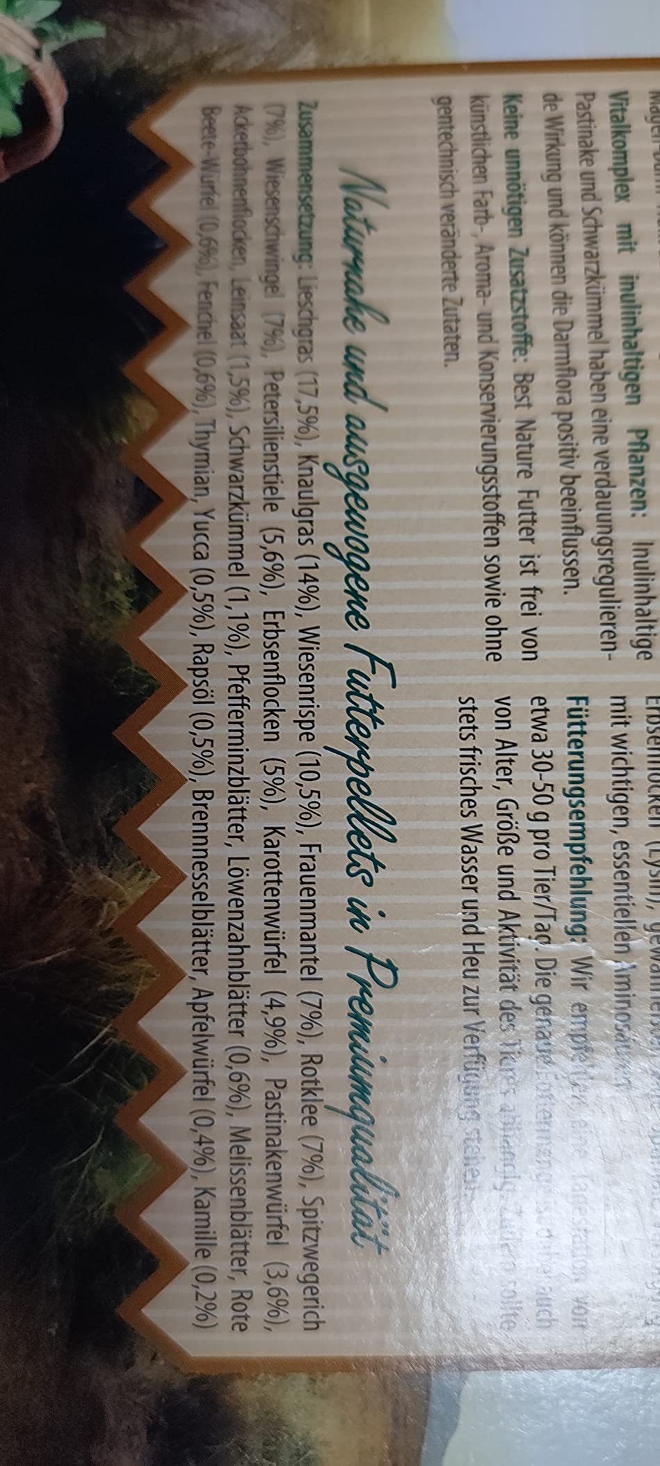 Dehner Best Nature Meerschweinchenfutter Pellets 3 kg getreidefrei