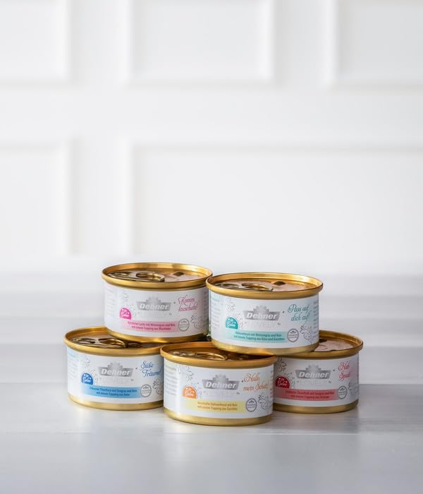 Dehner Lovely Lachs Wachtelei Nassfutter Gelee 24x85g glutenfrei