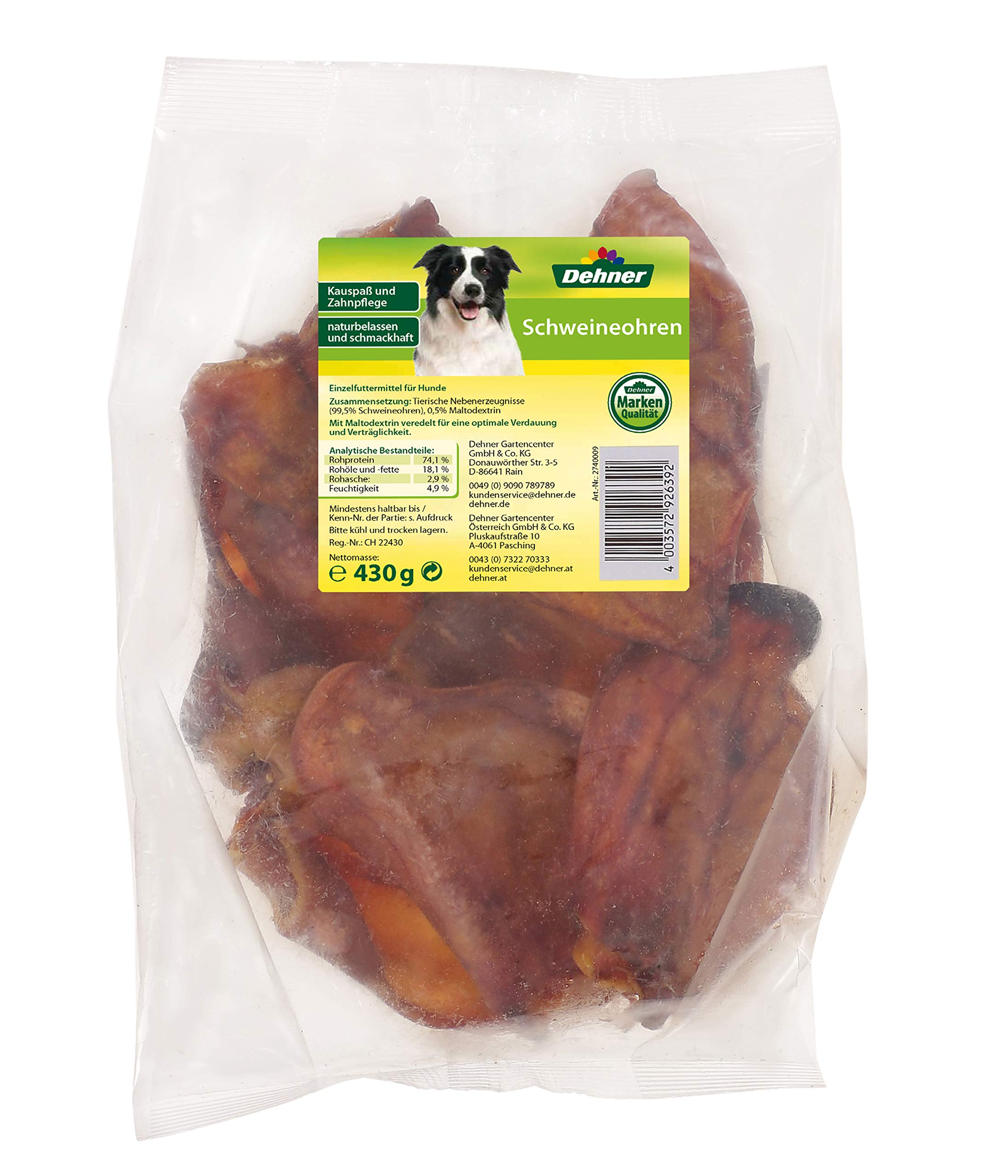 Dehner Lieblinge Rinderpansen Hundesnack 500 g knusprig