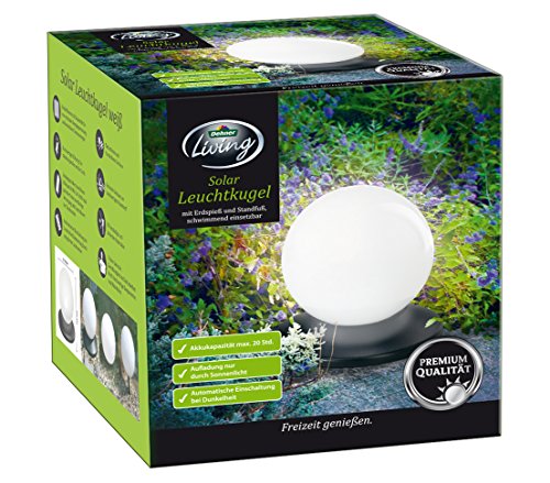 Dehner Living Solarkugel 14cm schwimmfähig Flackerlicht