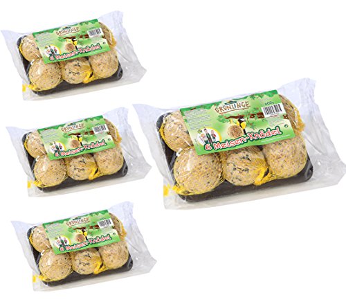 Dehner Grünlinge Meisenknödel 4x6 Stück Ganzjahresfutter
