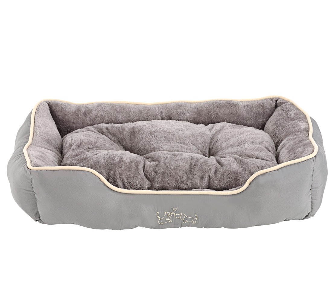 Dehner Lieblinge Sammy Hundebett beige 61x48x18 waschbar
