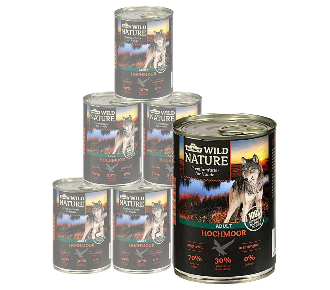 Dehner Wild Nature Bergweide Pferd Hundefutter 6x400g nass