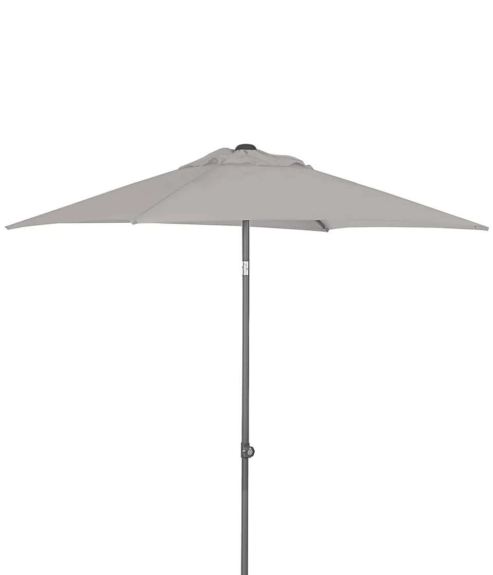 Dehner Andros Sonnenschirm 210x150 braun UV80+ knickbar