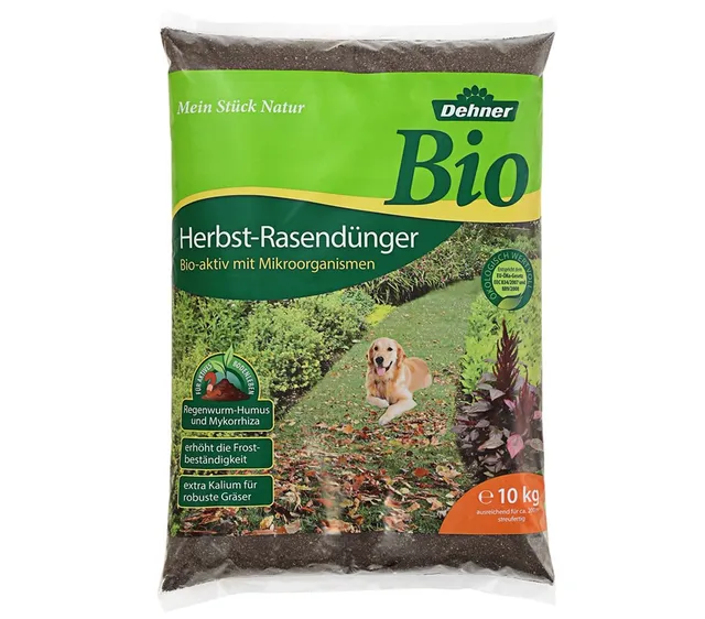 Dehner Bio Herbstrasendünger Rasendünger 10 kg