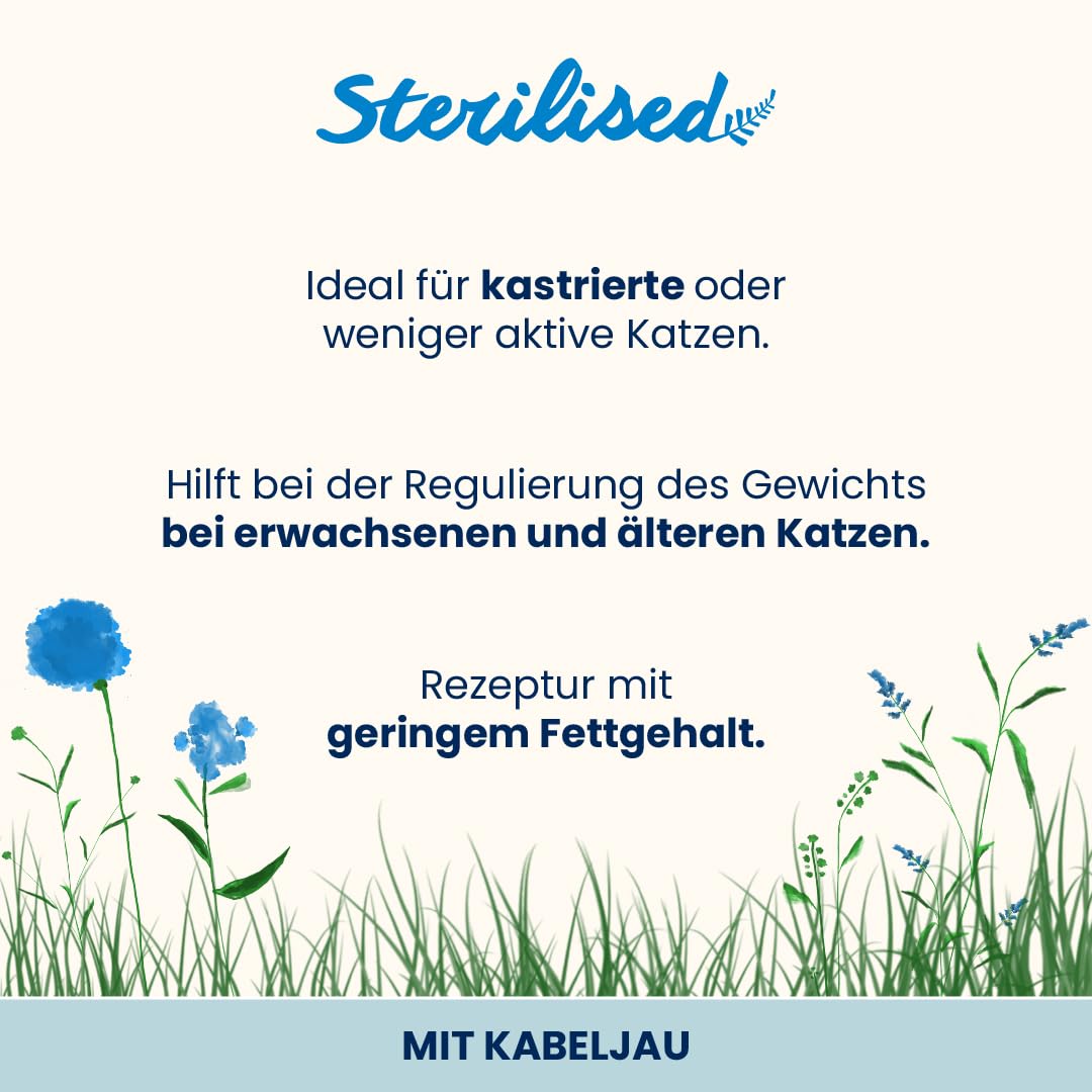 Almo Nature Sterilised Nassfutter Kabeljau 30x70 g fettarm