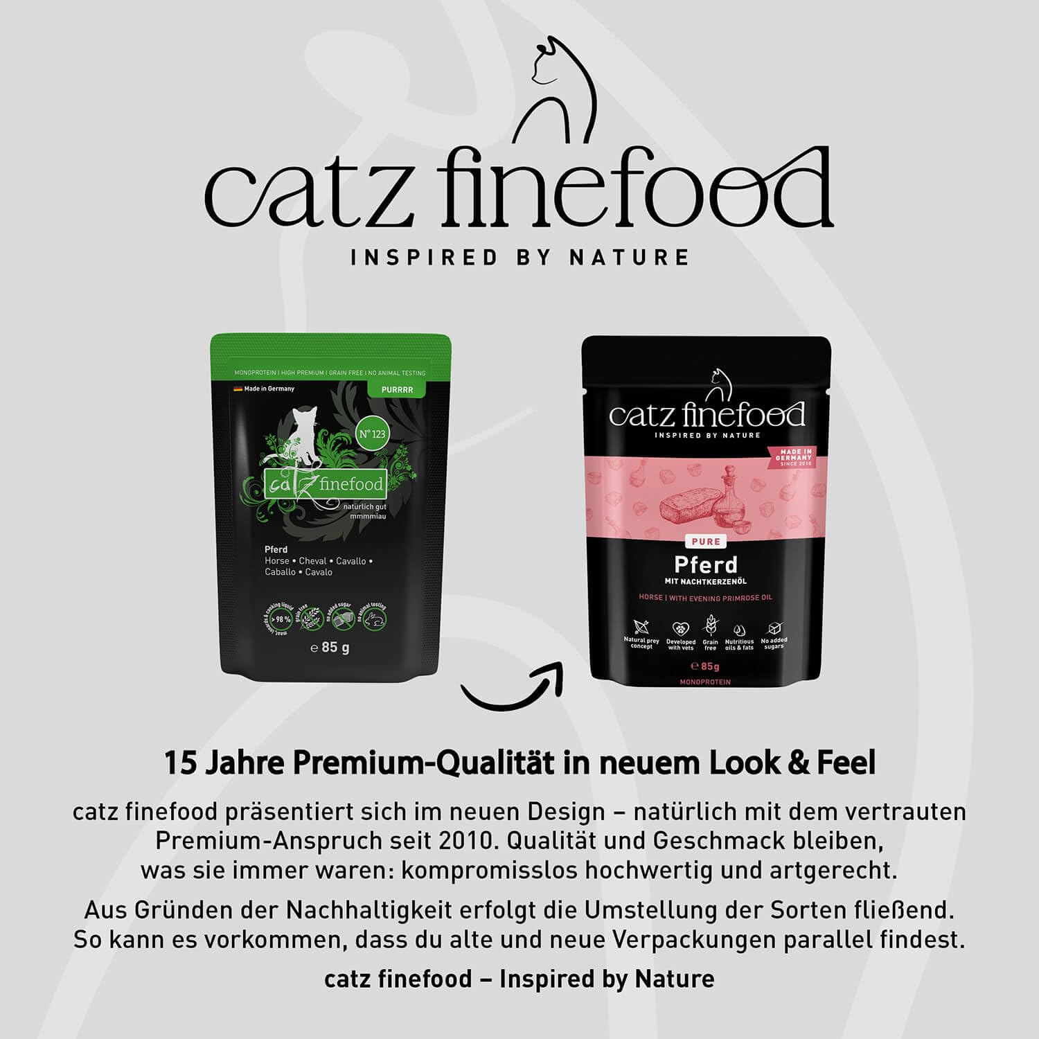 catz finefood Purrrr N°123 Pferd Nassfutter 16x85g