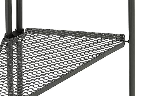 Dehner Savoy Eckregal Metall dunkelgrau 127cm