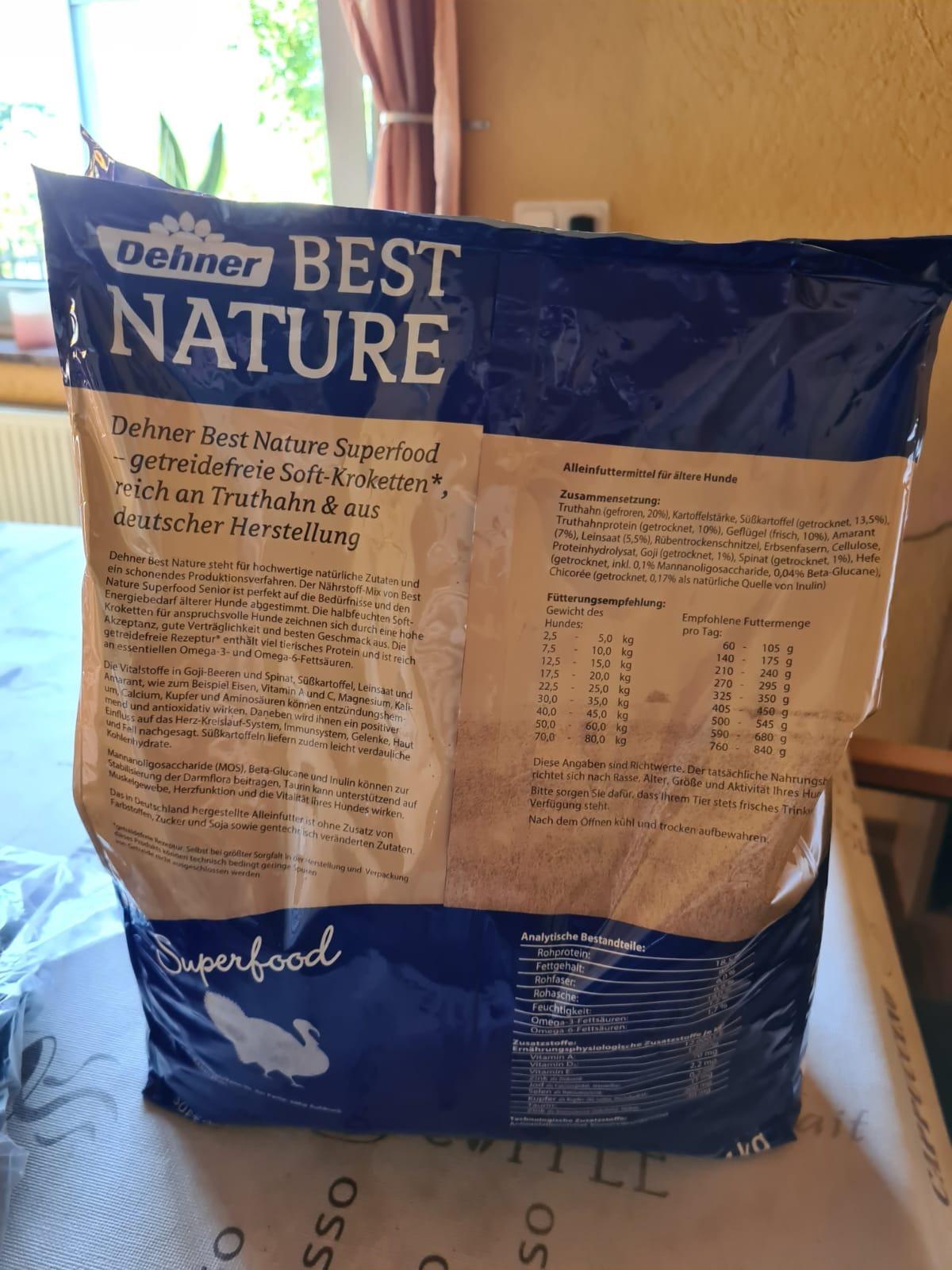 Dehner Best Nature Senior Trockenfutter Truthahn Goji 4 kg
